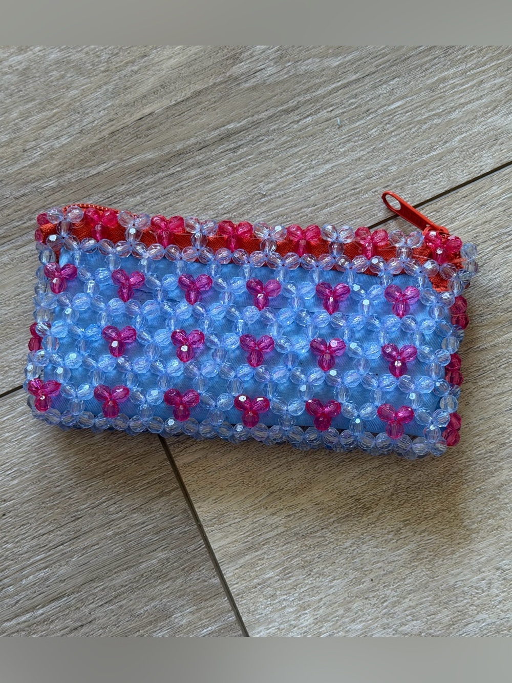 Handmade Beaded Coin Purse / Mini Pouch 🩷💙